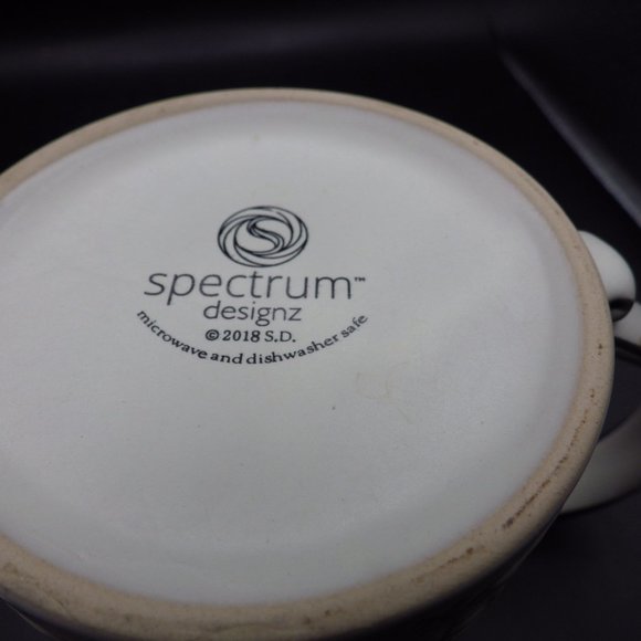 Smarty Cat Mug/ Spectrum Designs/ White & Black Cats/ Pink Inside - Picture 6 of 6